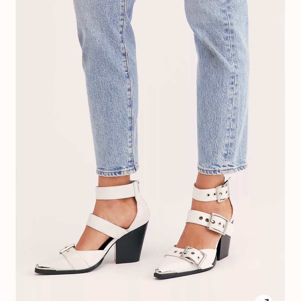 Free People Distressed Hendrix Heels